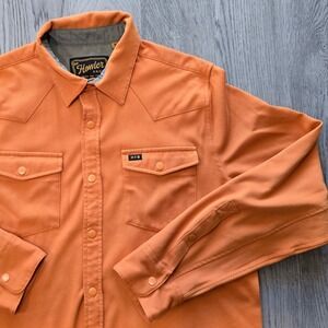 Howler Brothers Stockmans Stretch Snap Shirt Orange Men's Medium